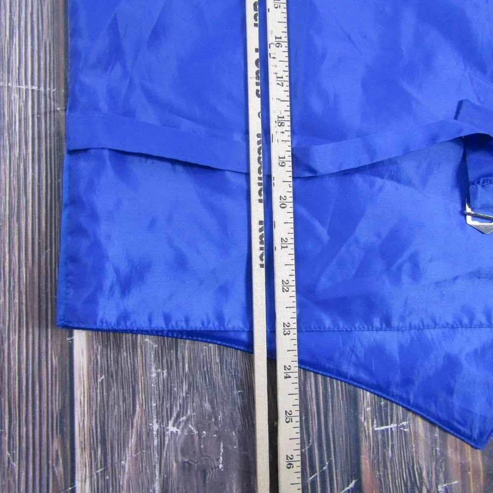 Suit Vest Vesuvio Napoli Mens 2XL Blue Polyester 3 Piece‎ Belted Formal Wedding